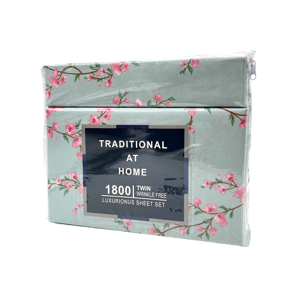 Juego de Sábana Twin / Hotel Suites / Set de 4 Piezas Estampada / Surtido