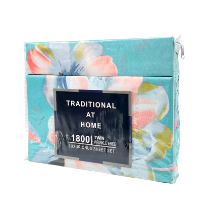 Juego de Sábana Twin / Hotel Suites / Set de 4 Piezas Estampada / Surtido