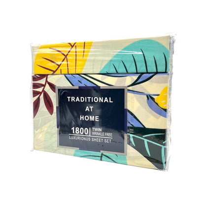 Juego de Sábana Twin / Hotel Suites / Set de 4 Piezas Estampada / Surtido