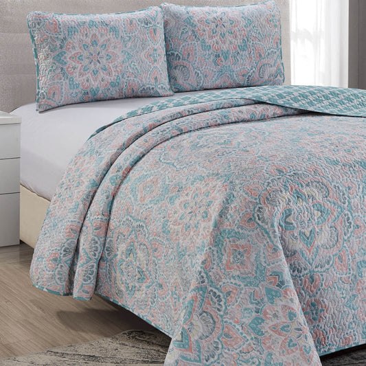 Sobrecama Home Accents Set de 3 Piezas - FULL - QUEEN