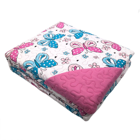 Sobrecama Home Accents Mariposa Infantil Reversible 3 Piezas - TWIN