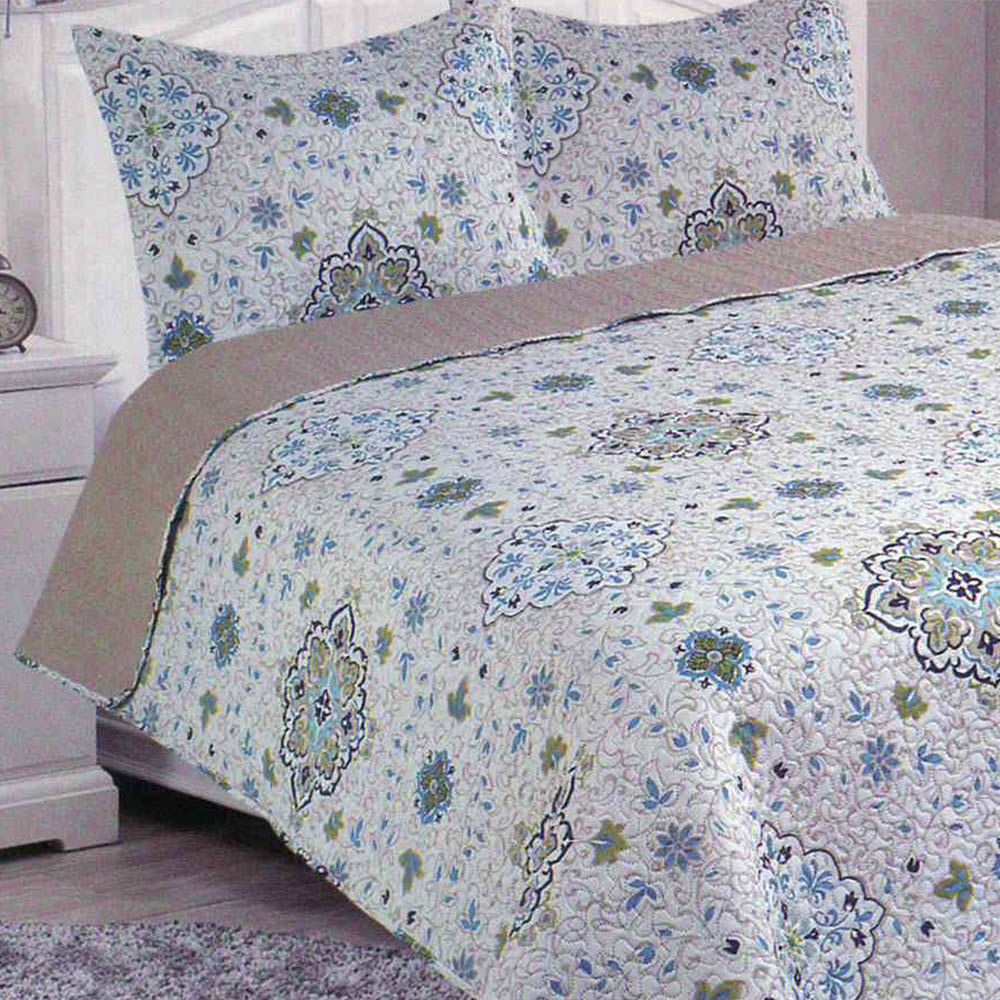 Sobrecama Home Accents Set de 3 Piezas - QUEEN