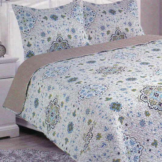 Sobrecama Home Accents Set de 3 Piezas - QUEEN