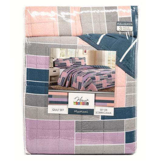 Sobrecama Home Accents Set de 3 Piezas - FULL - QUEEN