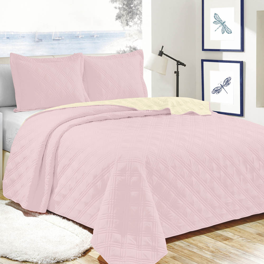 Sobrecama Home Accents Set de 3 Piezas - QUEEN