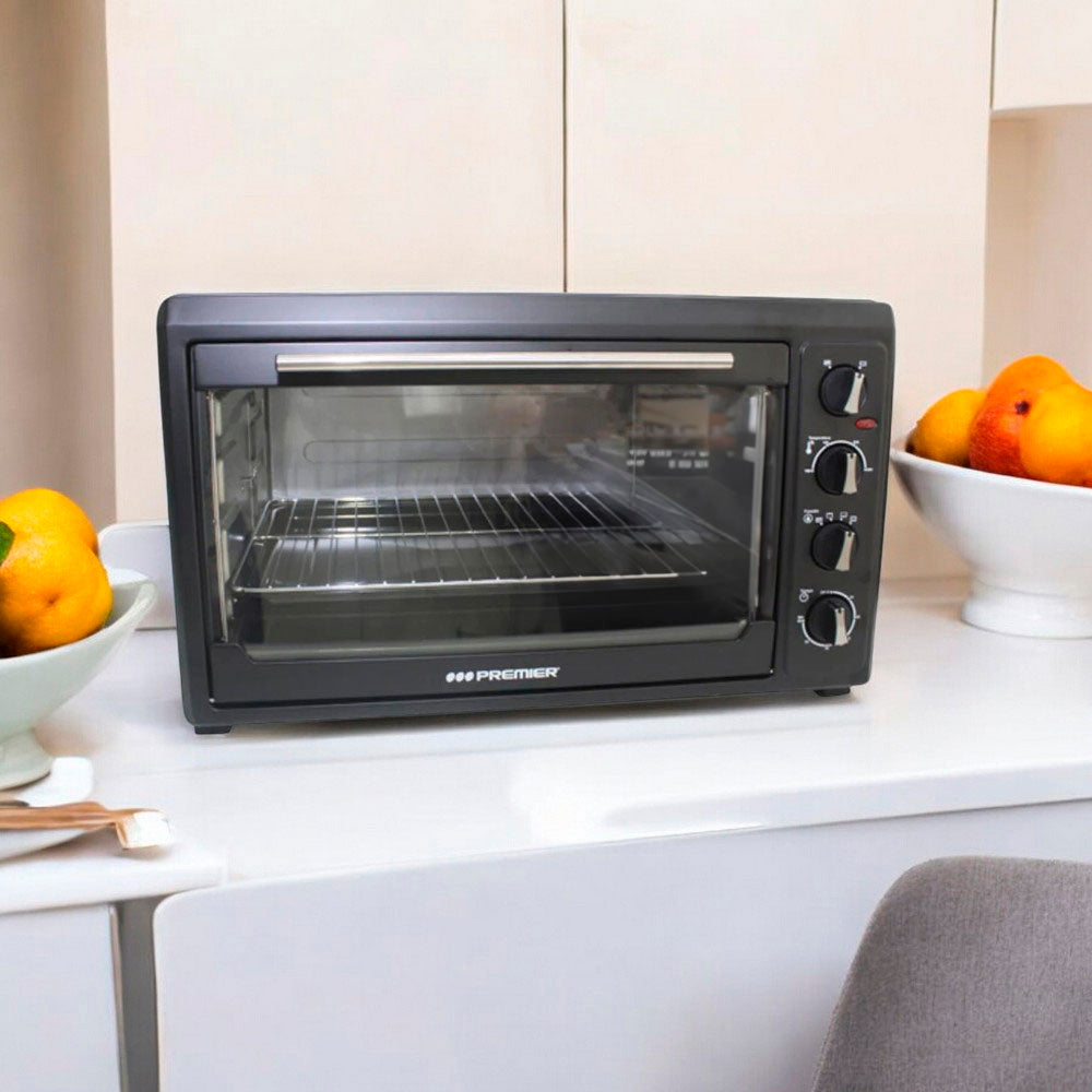 Horno Eléctrico Premier de 60 Litros / 1650 W / Negro