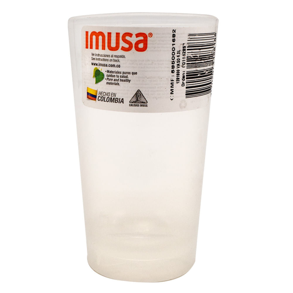 Vaso Imusa Plástico de 200 ml - Surtido