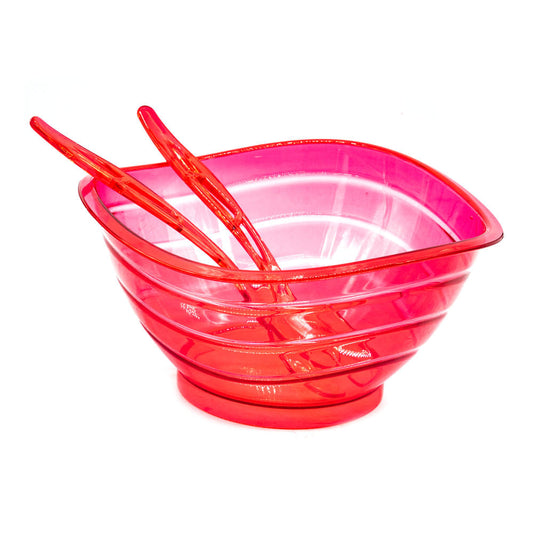 Ensaladera Acrílica Con Utensilios - Surtido