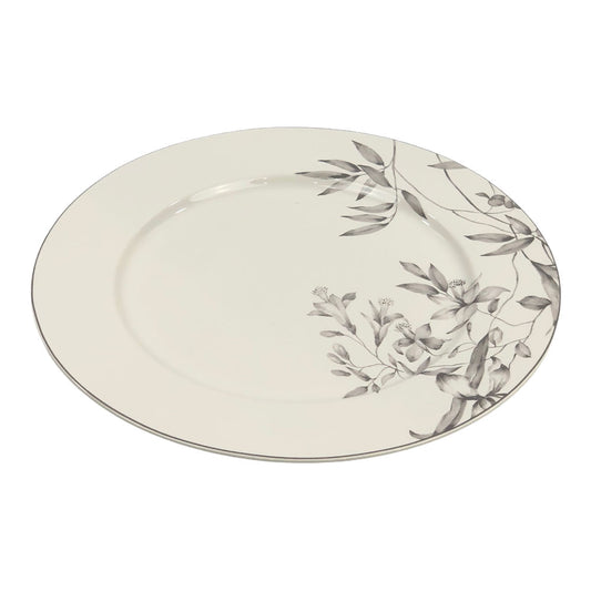 Plato Llano Soho de Porcelana 10.5" - Blanco