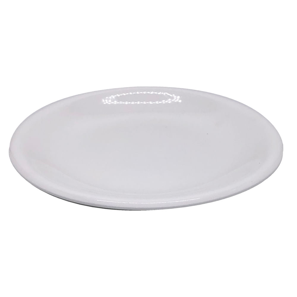 Plato Llano Bistro de Cerámica 8"