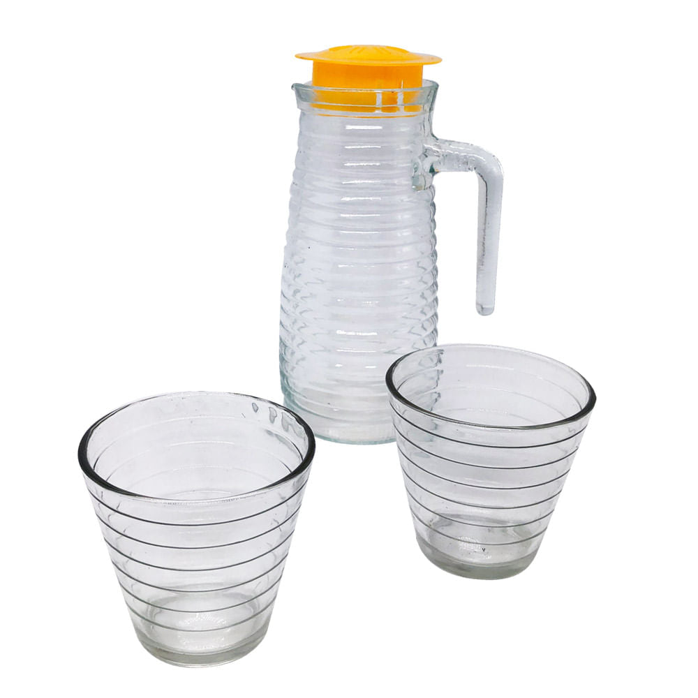 Jarra de Vidrio Homestar 3 Piezas 19 cm