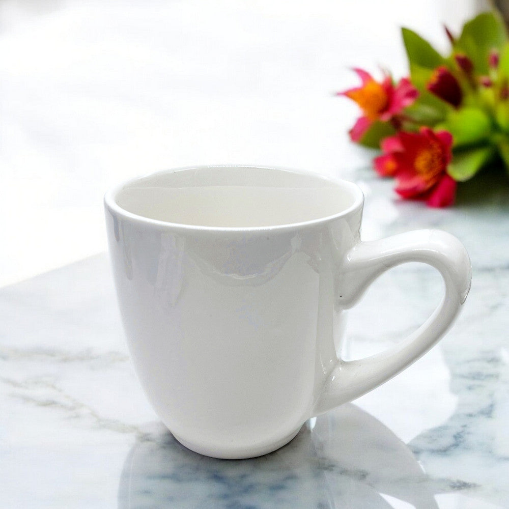 Taza de Cerámica TTu Gallery de 22 Onzas - Blanca