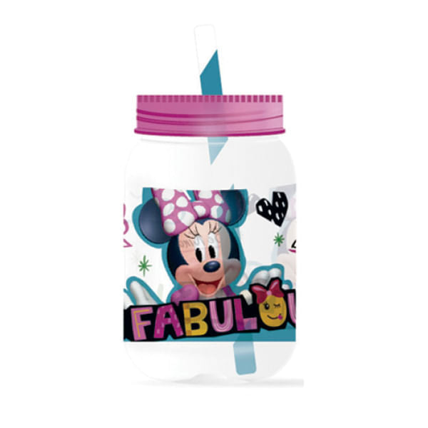 Jarra Mason Minnie Con Carrizo 500 ml