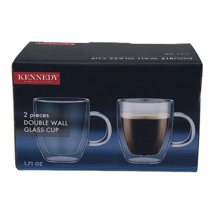 Taza de Vidrio Soho 1.71 Oz 2 Piezas