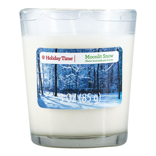 Vela Aromática Holiday Time Moonlit Snow de 3 oz