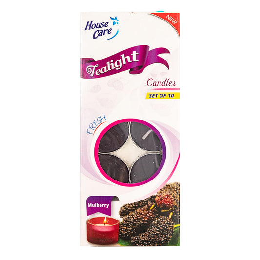 Velas House Care Tealight Con Aroma a Mora 10 Piezas