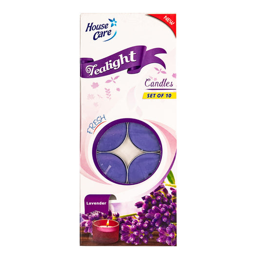 Velas House Care Tealight Lavanda 10 Piezas