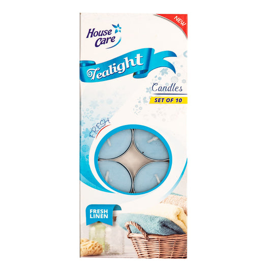 Velas House Care Tealight Fresh Linen 10 Piezas