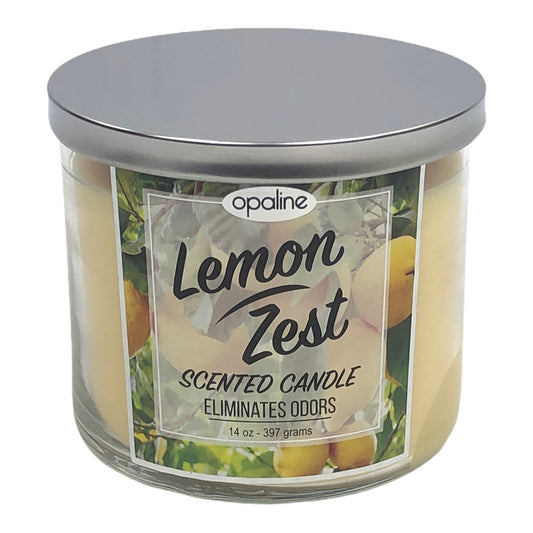 Vela Aromática Maxs Wholesale Lemon 14 oz - Amarillo claro