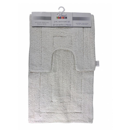 Alfombra de Baño Home Accents Set de 2 Piezas - Blanco