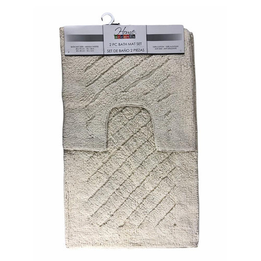 Alfombra de Baño Home Accents Set de 2 Piezas - Beige