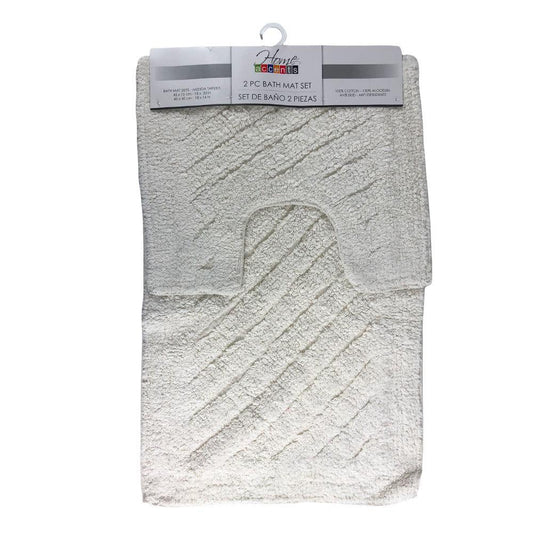 Alfombra de Baño Home Accents Set de 2 Piezas - Blanco