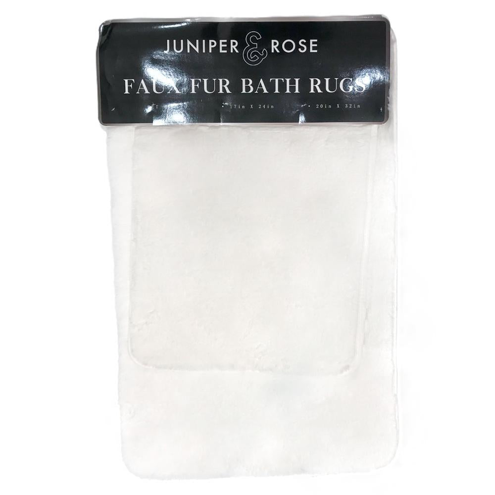 Alfombra Para Baño Estex Bristol de 2 Piezas - Blanco