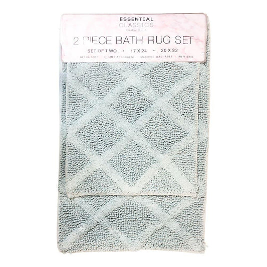 Alfombra de Baño Estex Sophia 2 Piezas - Aguamarina