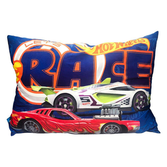Almohada Plush Hot Wheels Mattel Infantil 45 cm x 65 cm