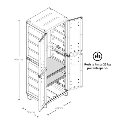 Armario Para Ropa Baru Rimax - Wengue