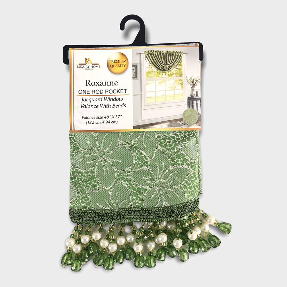 Cenefa Roxanne Luxury 48'' x 37'' - Verde Oliva