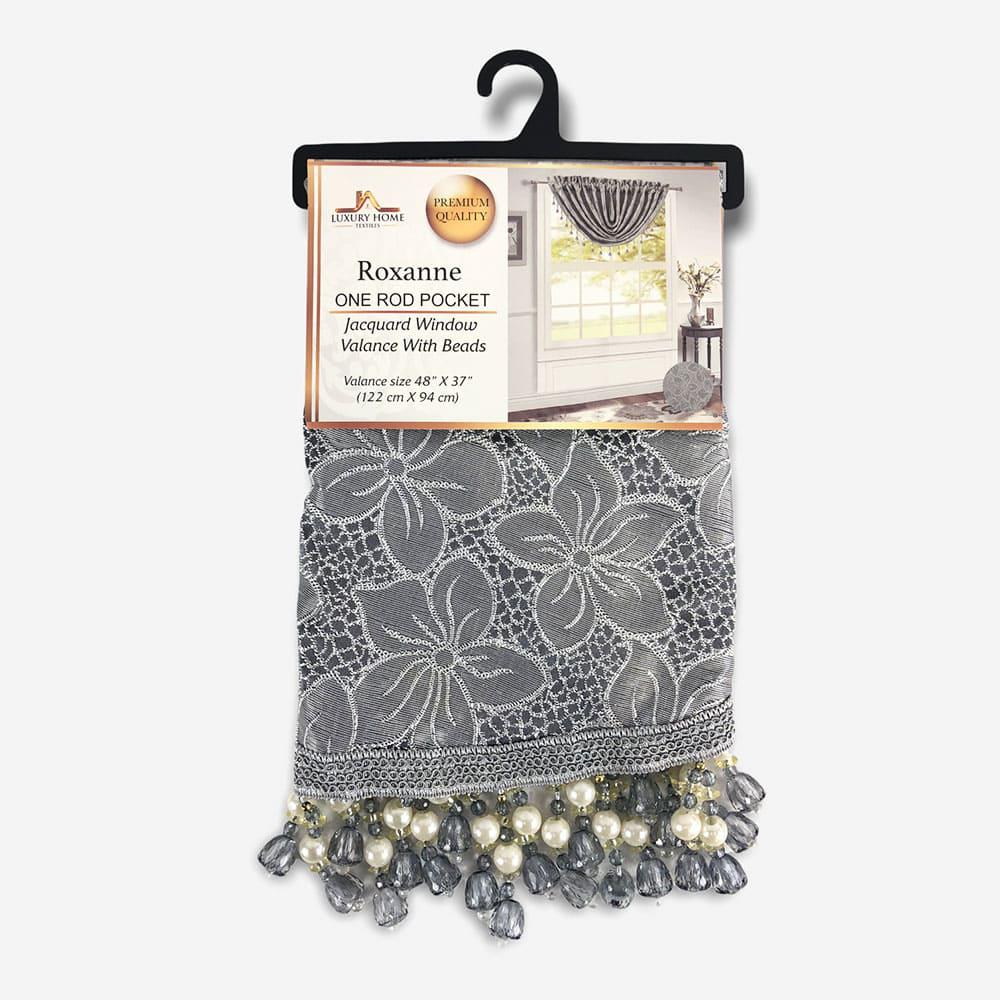 Cenefa Roxanne Luxury 48'' x 37'' - Gris Claro