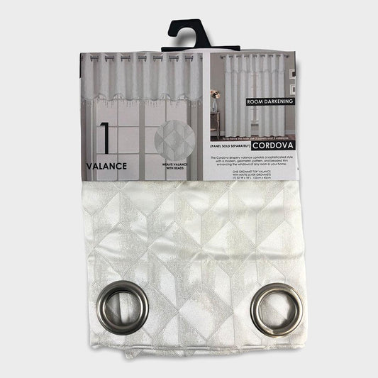 Cenefa Cordova Con Aros Popular Bath de 52'' x 18'' - Blanco