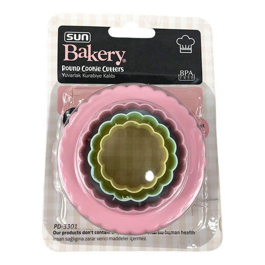 Cortador de Galletas Home Plásticas Redonda 3 Piezas