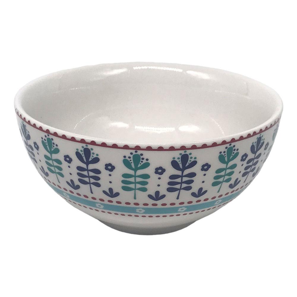 Bowl de Cerámica Gibson Village Vines Blue de 6"