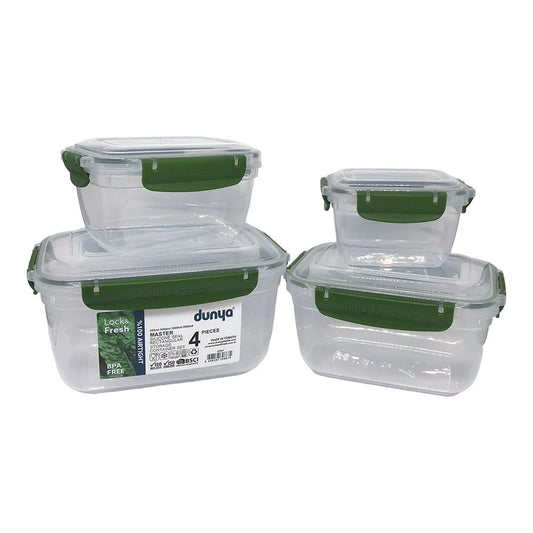 Set de Envases Plásticos Dunya de 4 Piezas - Surtido
