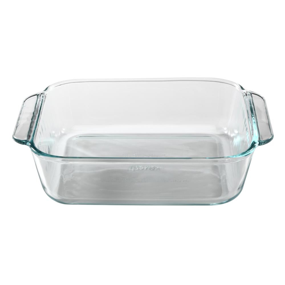 Refractario Cuadrado Pyrex de Vidrio 8"