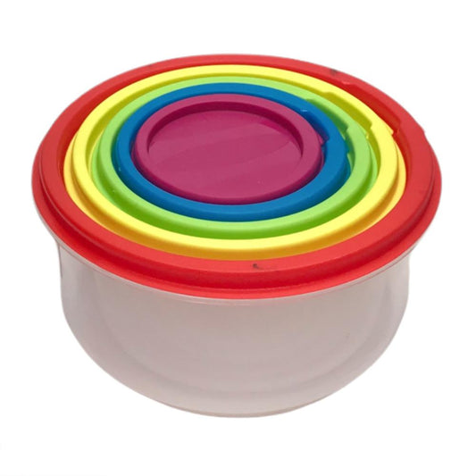 Envases Princeware Redondos con Tapa Set 5 Piezas - Surtido