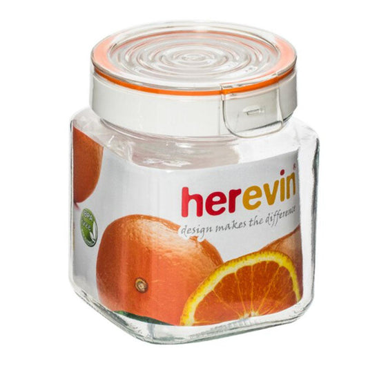 Canister Cuadrado Herevin de Vidrio 1 L - Surtido