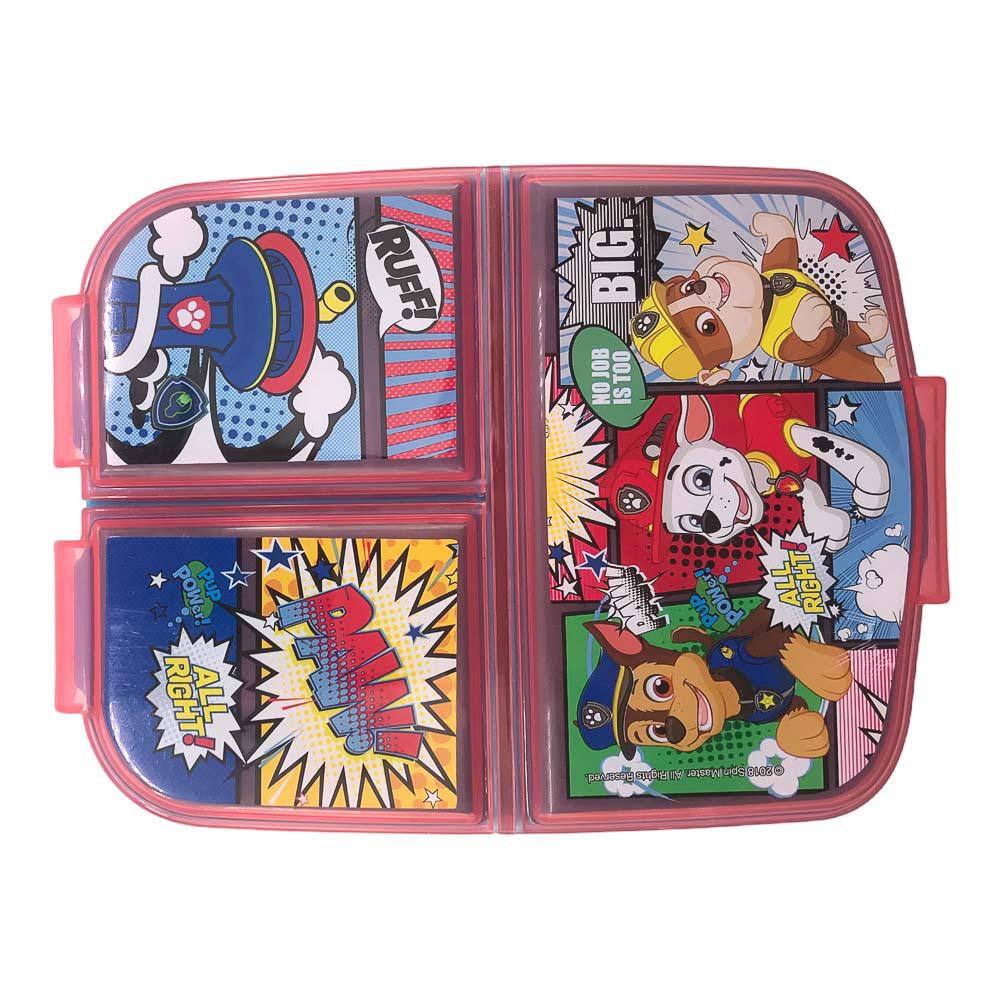 Envase Paw Patrol Plástico Con Divisiones