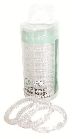 Ganchos Para Cortinas de Baño Totally Home 12 Piezas.