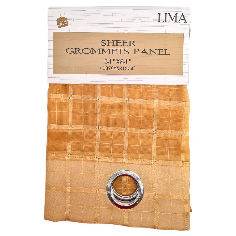 Cortina Lima Home Elegance Con Aros 54'' x 84'' - Dorado