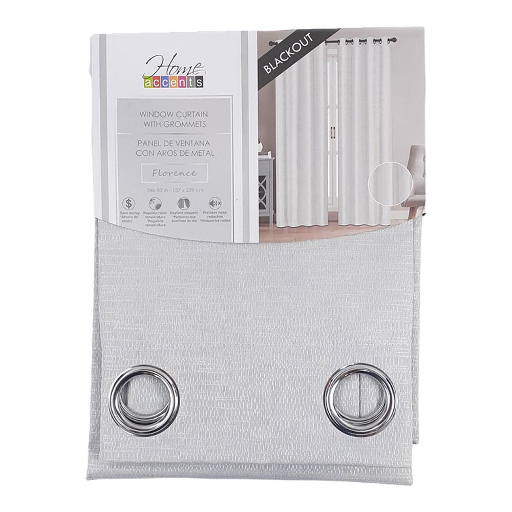 Cortina Home Accents Florence Blackout Con Aros 54" x 90" - Marfil