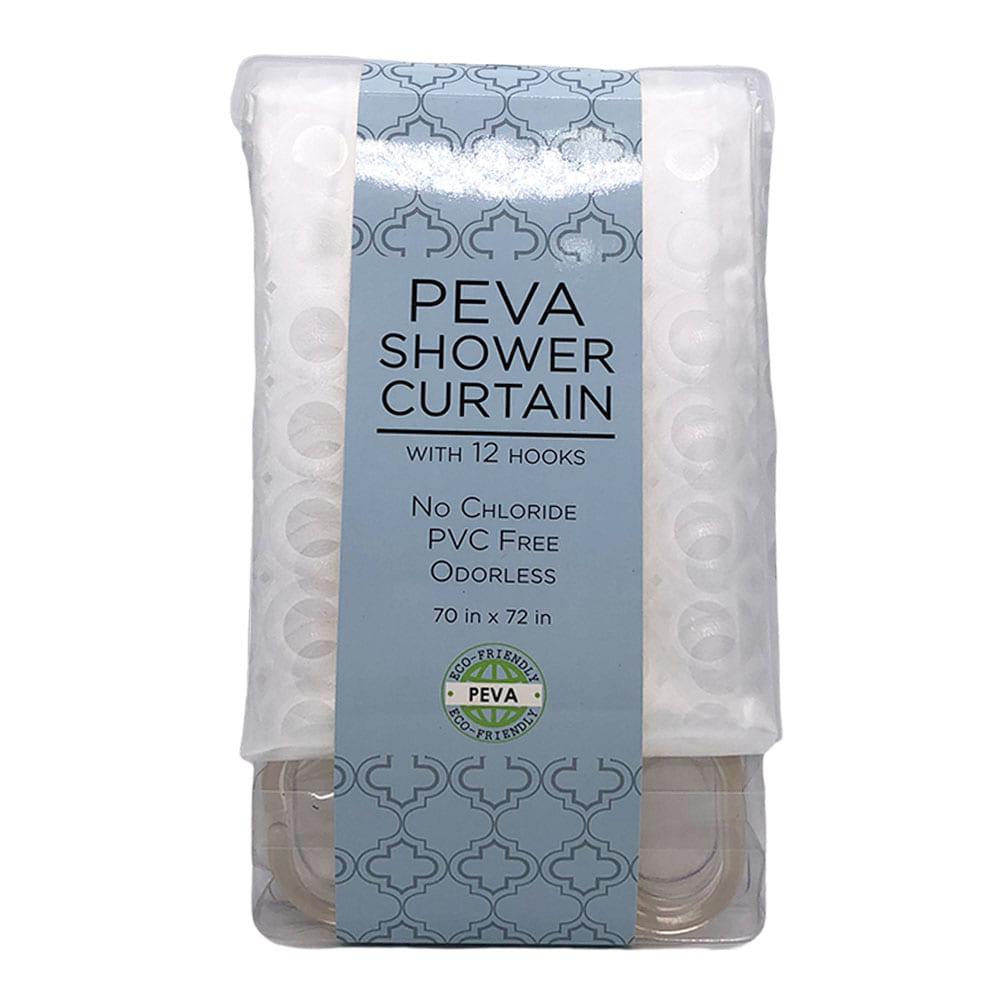 Cortina de Baño Sultan´s Linen Con Aros de Peva 70" x 72" - Surtido