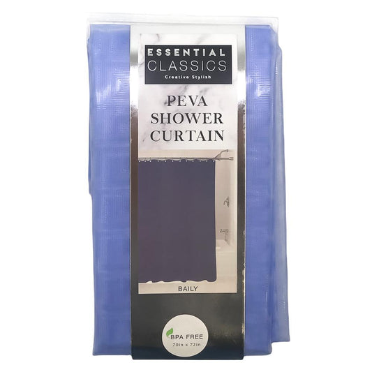 Cortina Para Baño Estex Essential Classics Peva de 70" x 72" - Azul Marino