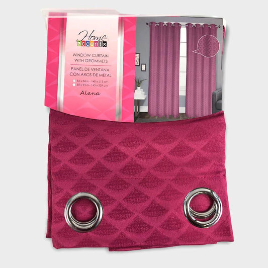 Cortina Alana Home Accents Con Aros de 55" x 84" - Sandía