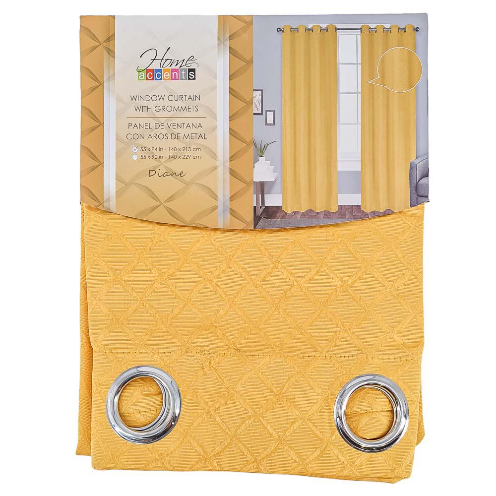 Cortina Home Accents Diane Con Aros de 55" x 84" - Dorado