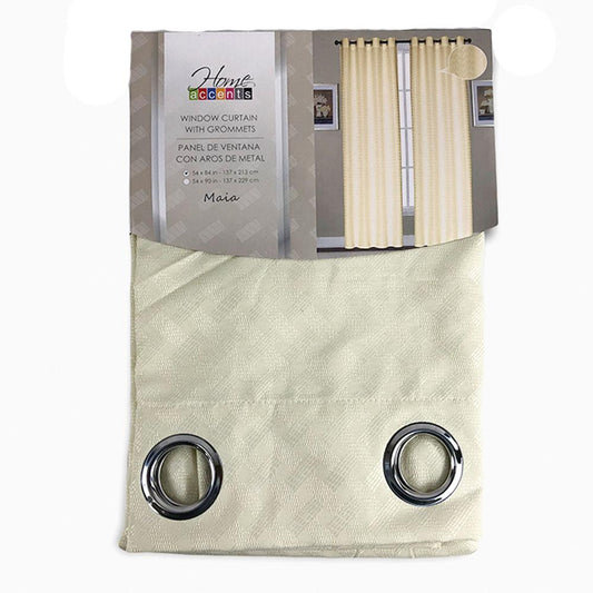 Cortina Maia Home Accents Con Aros de 54" x 84" - Beige
