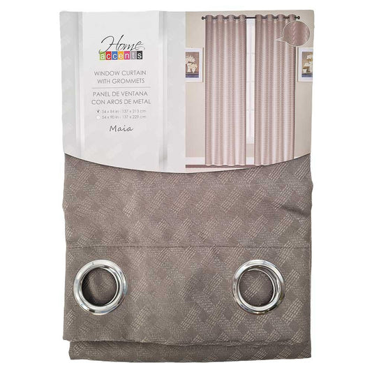 Cortina Home Accents Maia de 54'' x 84'' - Gris Oscuro