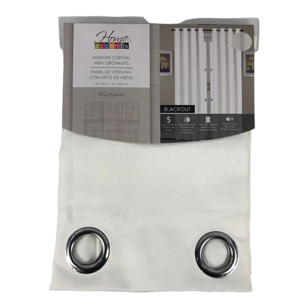 Cortina Home Accents Vivian Blackout 54" x 90" - Blanco